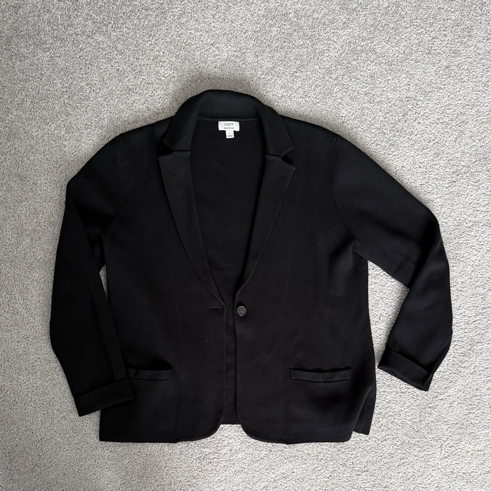 J. Crew Women’s Black Knit Blazer